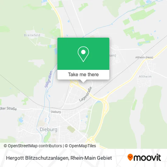 Карта Hergott Blitzschutzanlagen