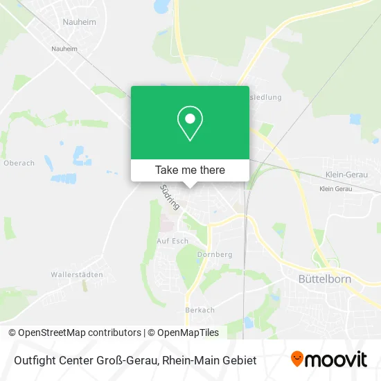 Карта Outfight Center Groß-Gerau