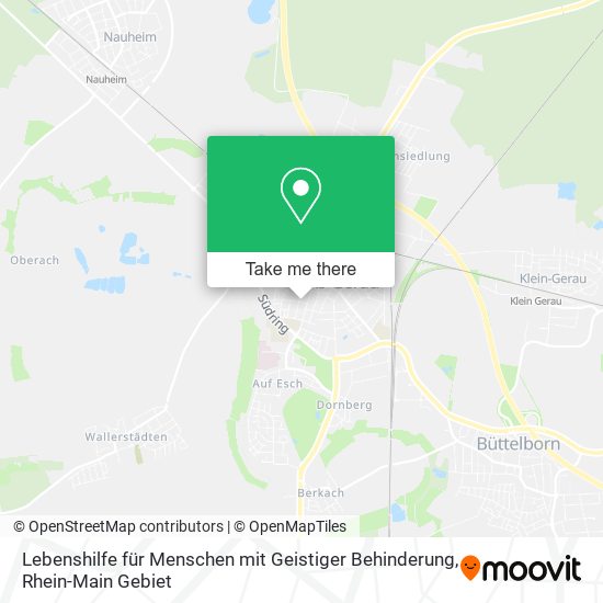Lebenshilfe für Menschen mit Geistiger Behinderung map