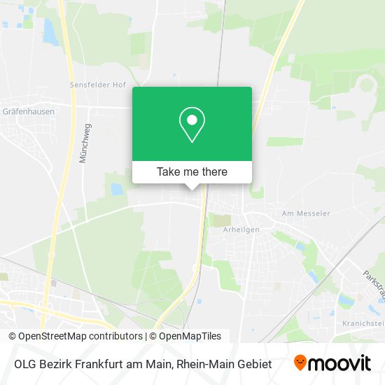 OLG Bezirk Frankfurt am Main map