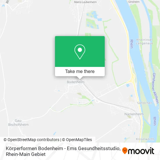 Карта Körperformen Bodenheim - Ems Gesundheitsstudio