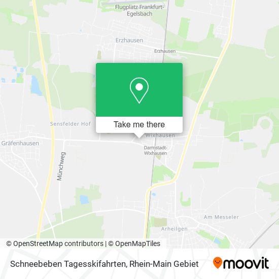 Schneebeben Tagesskifahrten map
