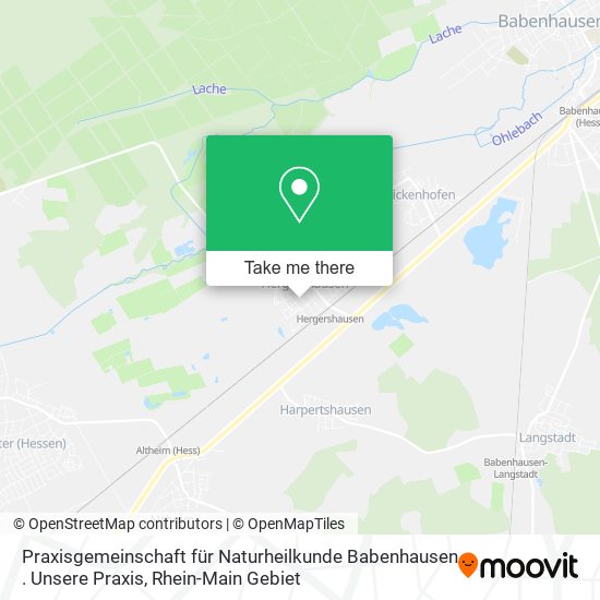 Praxisgemeinschaft für Naturheilkunde Babenhausen . Unsere Praxis map