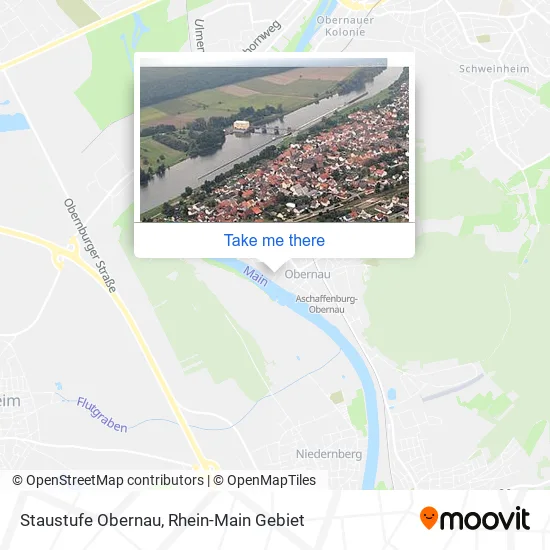 Карта Staustufe Obernau