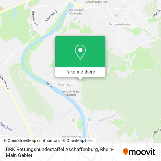 Карта BRK Rettungshundestaffel Aschaffenburg