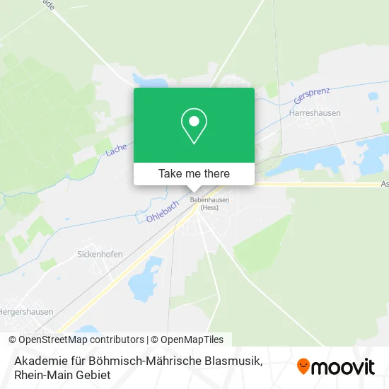 Карта Akademie für Böhmisch-Mährische Blasmusik