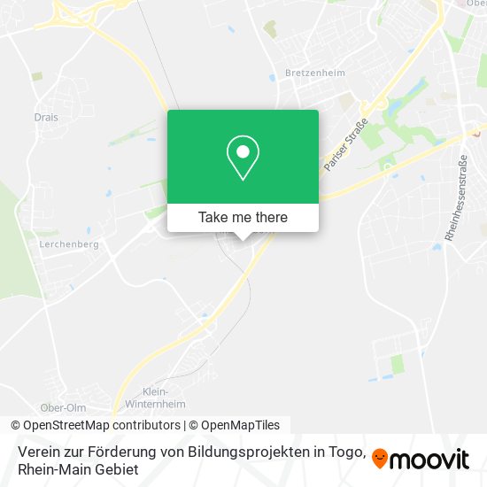 Verein zur Förderung von Bildungsprojekten in Togo map