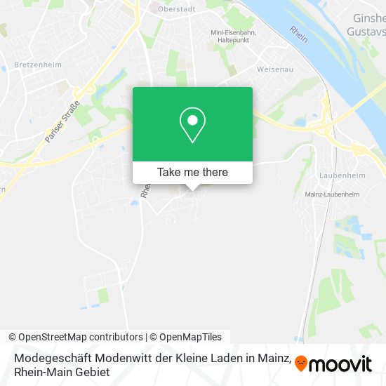 Modegeschäft Modenwitt der Kleine Laden in Mainz map