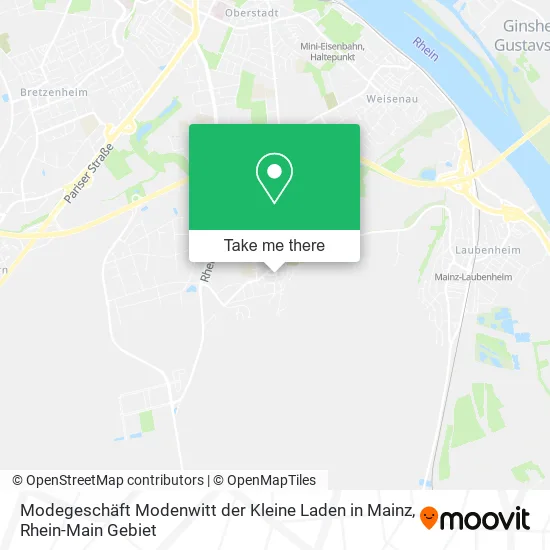 Карта Modegeschäft Modenwitt der Kleine Laden in Mainz