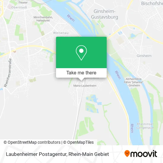 Карта Laubenheimer Postagentur