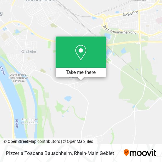 Pizzeria Toscana Bauschheim map