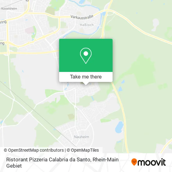 Карта Ristorant Pizzeria Calabria da Santo