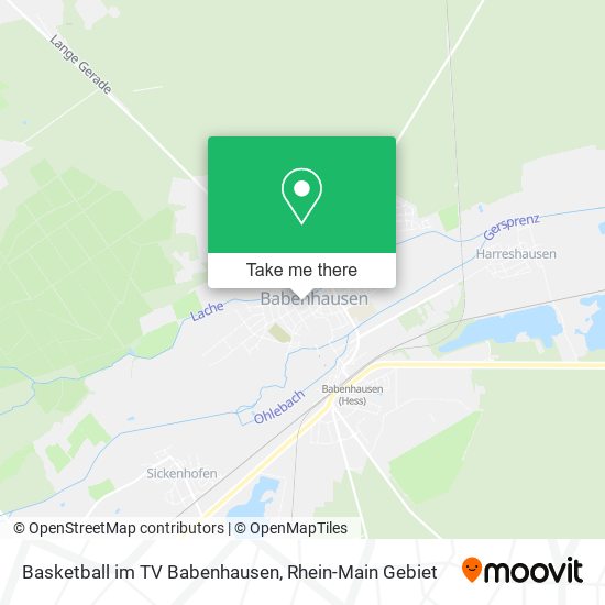 Basketball im TV Babenhausen map