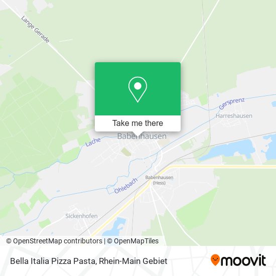 Bella Italia Pizza Pasta map