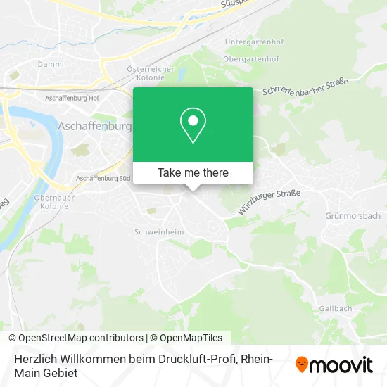 Карта Herzlich Willkommen beim Druckluft-Profi