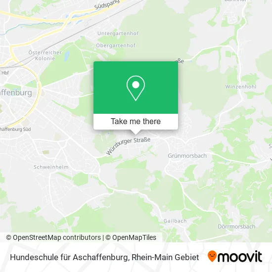 Карта Hundeschule für Aschaffenburg