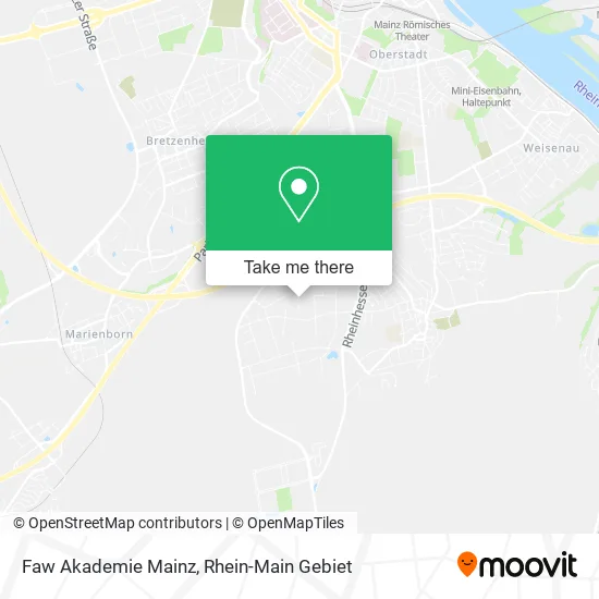 Faw Akademie Mainz map