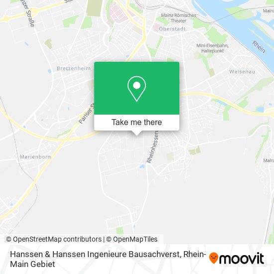 Карта Hanssen & Hanssen Ingenieure Bausachverst