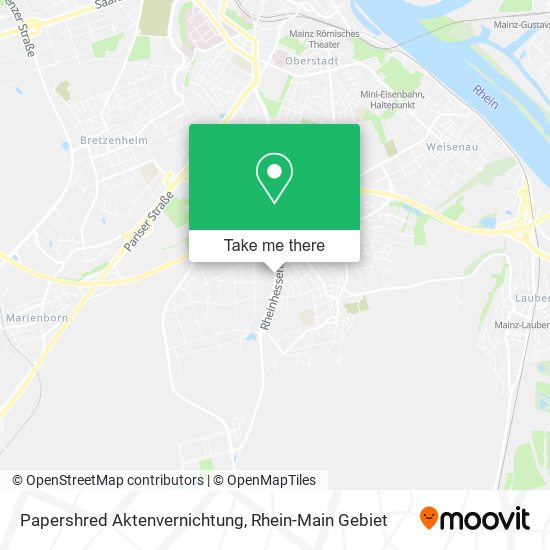 Papershred Aktenvernichtung map