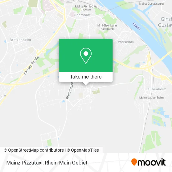 Mainz Pizzataxi map
