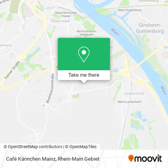 Карта Café Kännchen Mainz
