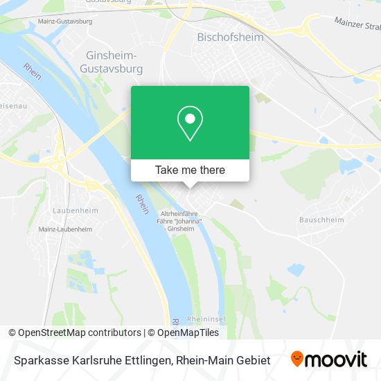 Sparkasse Karlsruhe Ettlingen map