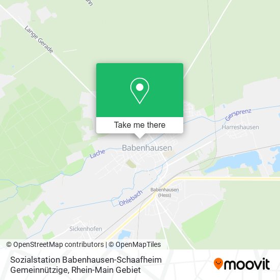 Sozialstation Babenhausen-Schaafheim Gemeinnützige map