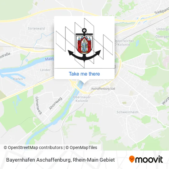 Карта Bayernhafen Aschaffenburg