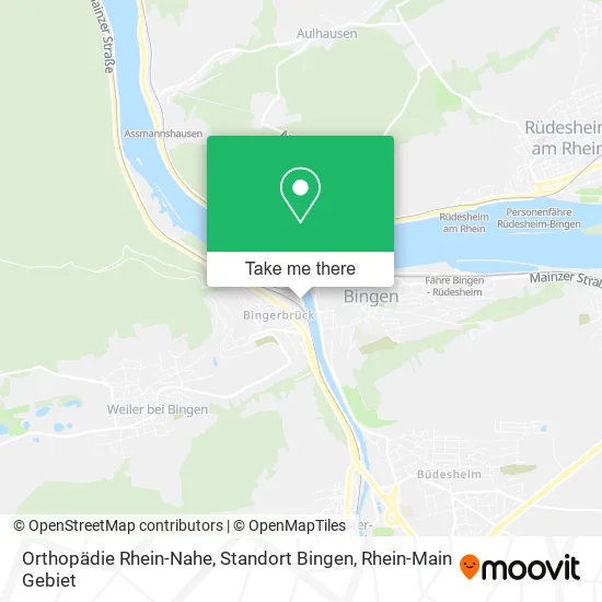 Карта Orthopädie Rhein-Nahe, Standort Bingen