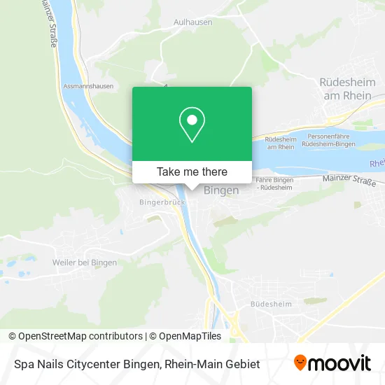Карта Spa Nails Citycenter Bingen
