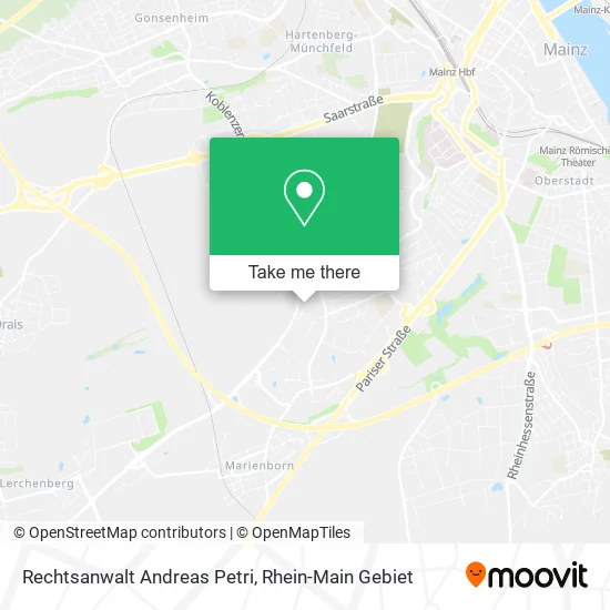 Карта Rechtsanwalt Andreas Petri