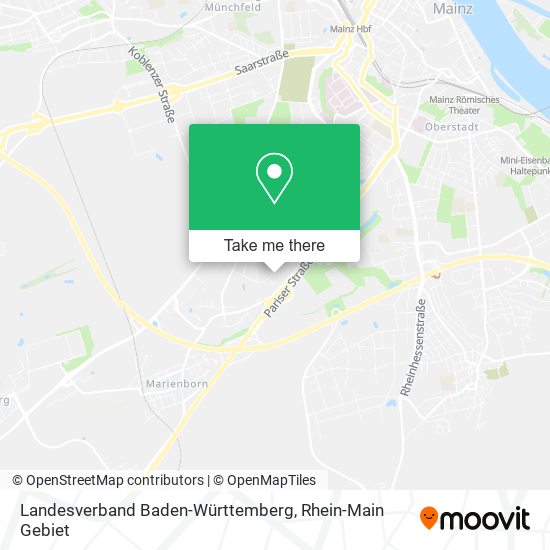 Landesverband Baden-Württemberg map