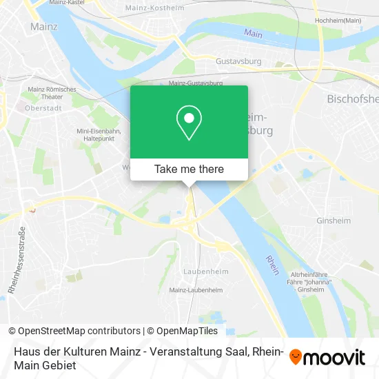 Карта Haus der Kulturen Mainz - Veranstaltung Saal
