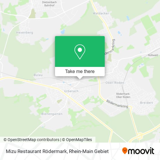 Карта Mizu Restaurant Rödermark