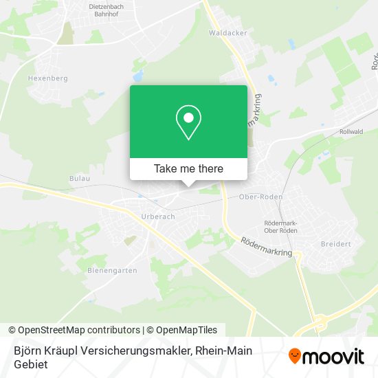 Björn Kräupl Versicherungsmakler map