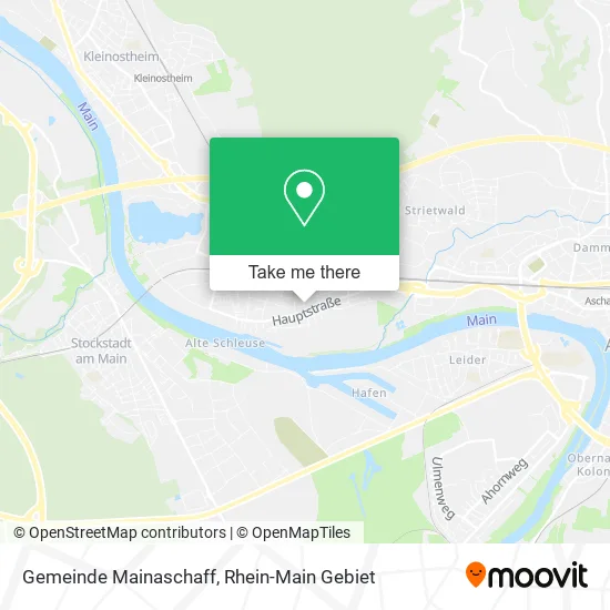 Карта Gemeinde Mainaschaff