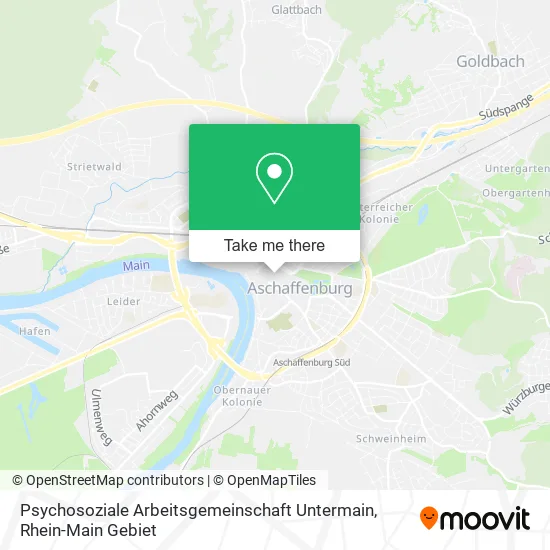Карта Psychosoziale Arbeitsgemeinschaft Untermain