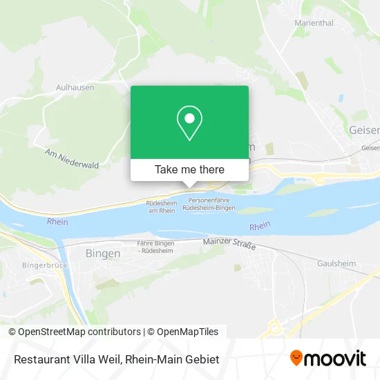 Карта Restaurant Villa Weil