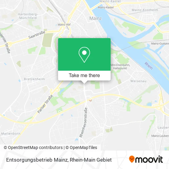 Карта Entsorgungsbetrieb Mainz