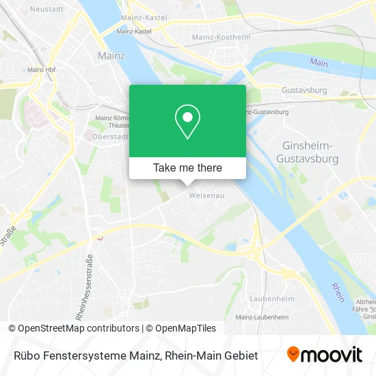 Карта Rübo Fenstersysteme Mainz