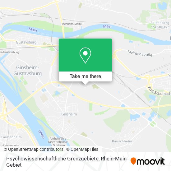Psychowissenschaftliche Grenzgebiete map
