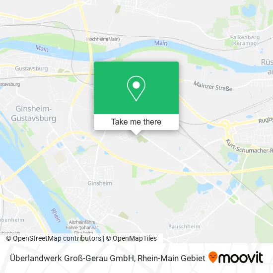 Карта Überlandwerk Groß-Gerau GmbH