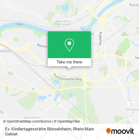 Карта Ev. Kindertagesstätte Rüsselsheim