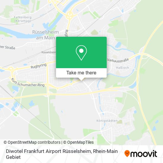 Diwotel Frankfurt Airport Rüsselsheim map