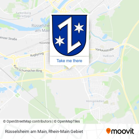 Карта Rüsselsheim am Main