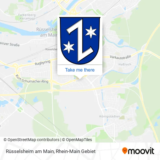 Карта Rüsselsheim am Main