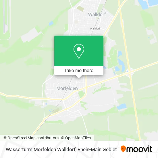 Карта Wasserturm Mörfelden Walldorf