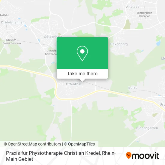 Карта Praxis für Physiotherapie Christian Kredel