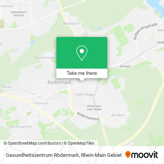 Карта Gesundheitszentrum Rödermark