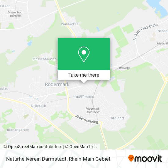 Naturheilverein Darmstadt map